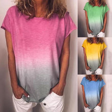 Load image into Gallery viewer, Gradient Color Short Sleeved T-Shirt