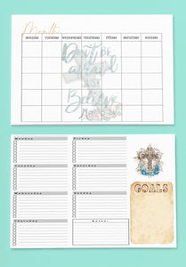 Download and print planner. Personal and business