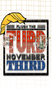 Turd November third png digital download