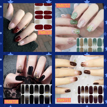 Load image into Gallery viewer, Nail Polish stickers. Galaxy