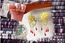 Load image into Gallery viewer, Human Heart Gold Earrings