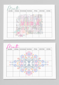 Chicana download and print weekly/monthly planner
