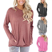 Load image into Gallery viewer, Long Sleeve Tunic with front pocket