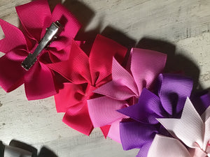 Mini bows, sets of 10 mix colors
