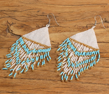 Load image into Gallery viewer, Seed Bead Native Earrings.