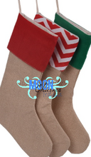 Load image into Gallery viewer, Canvas Christmas Stockings Blanks
